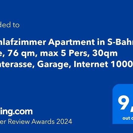 3 Zimmer Apartment In S-Bahn Naehe, 76 Qm, Max 5 Pers, 30Qm Dachterasse, Garage, Internet 1000 Mbit Gärtringen Екстериор снимка