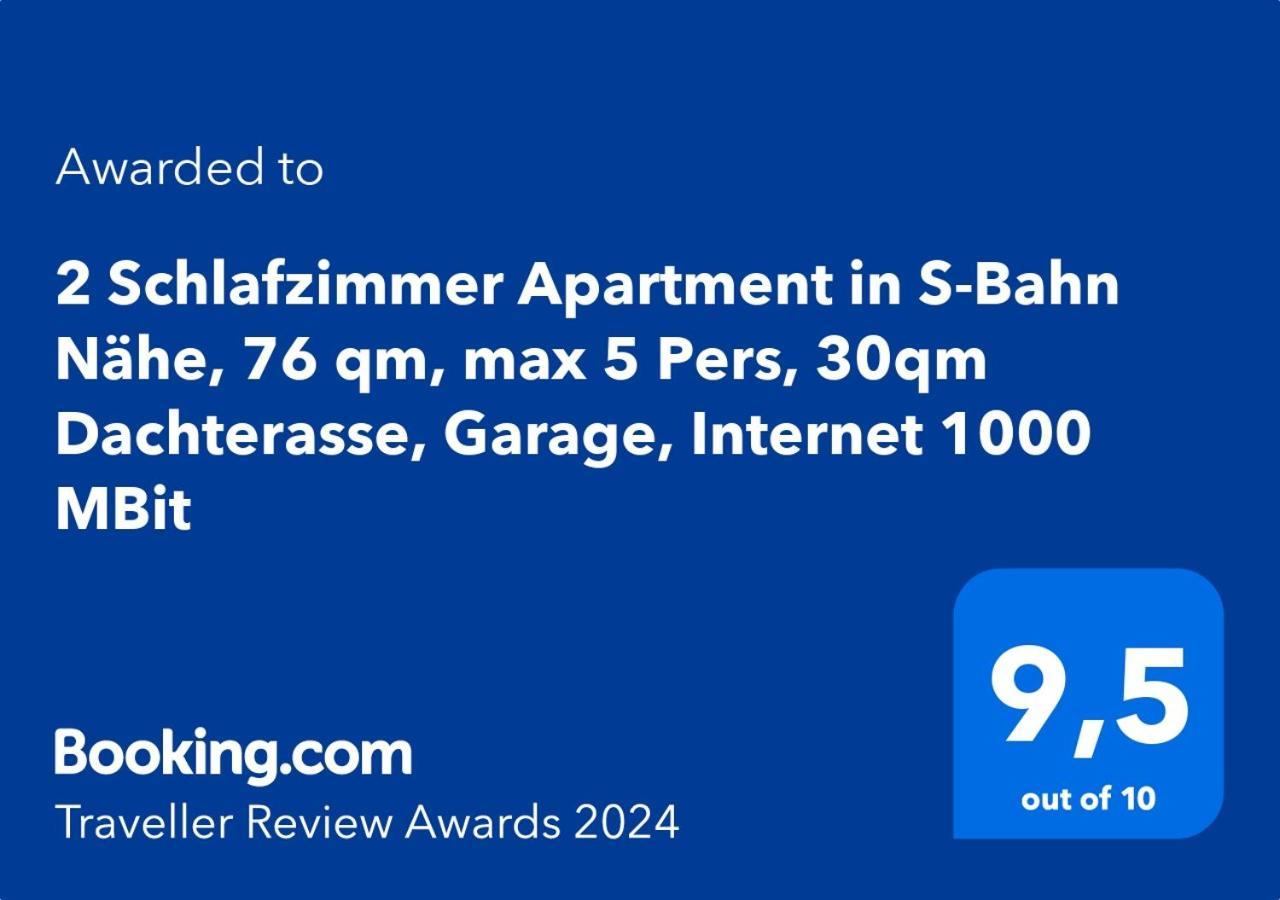 3 Zimmer Apartment In S-Bahn Naehe, 76 Qm, Max 5 Pers, 30Qm Dachterasse, Garage, Internet 1000 Mbit Gärtringen Екстериор снимка